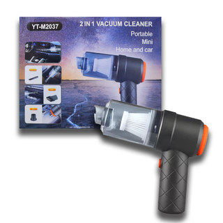 جارو شارژی دوکاره YT‑M2037 | قابل استفاده در خودرو و منزل، قابل حمل و پرقدرت( عمده ارسال رایگان)