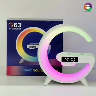 اسپیکر هوشمند G63 با نور خواب RGB و ساعت دیجیتال