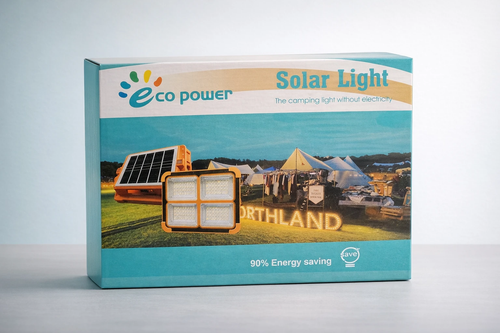 پروژکتور خورشیدی پاوربانکدار Eco Power | نور قوی + شارژ موبایل