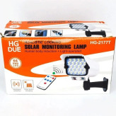 پروژکتور خورشیدی دیواری 66LED با سنسور حرکتی و ریموت مدل HG‑2177T