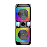 اسپیکر قابل حمل شارژی مدل Sing-e ZQS-8268 با دو میکروفون، بیس قوی و نورپردازی RGB دیسکو